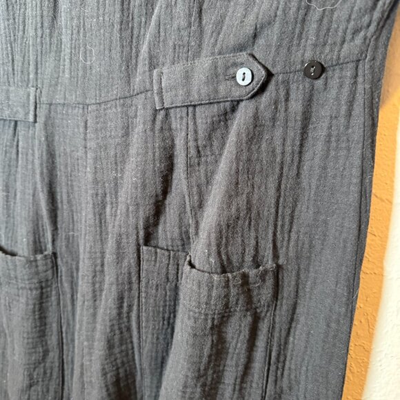 NWT L*Space Black Cotton Button Front Stacie Jumper – Women’s S - Picture 8 of 8